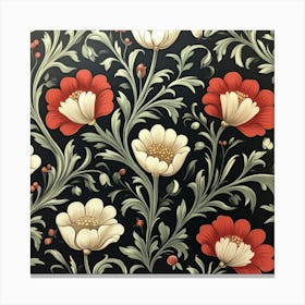 Floral Wallpaper Art 1 Canvas Print