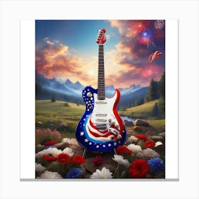 Red, White, and Blues 7 Canvas Print