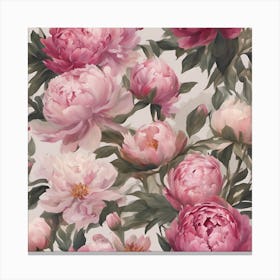 Pink Peonies Canvas Print