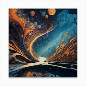 Road To The Moon Canvas Print