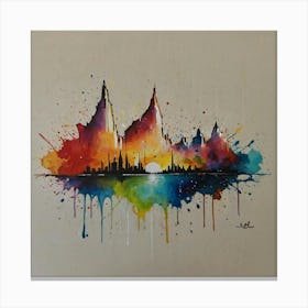 City Skyline 1 Canvas Print