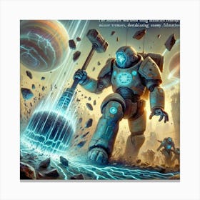 Mantle Wardens Generating Tremors Canvas Print