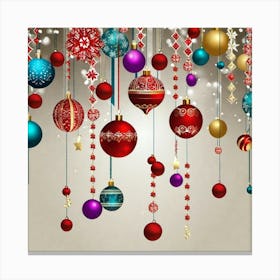 Christmas Ornaments 15 Canvas Print