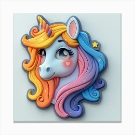 Unicorn Head 3 Canvas Print