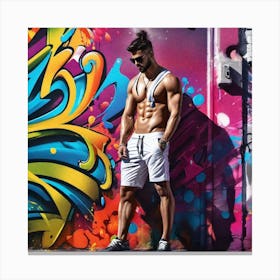 Graffiti Man 6 Canvas Print