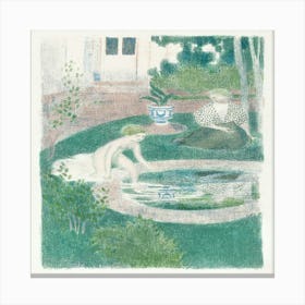 The Reflection In The Fountain (Le Reflet Dans La Fontaine) (1897) By Maurice Denis Canvas Print