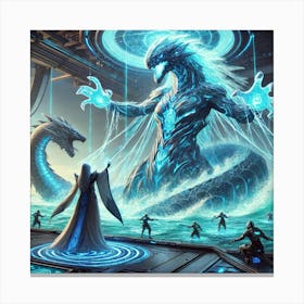 Grand Priestess Leviathan Control Sci Fi Canvas Print