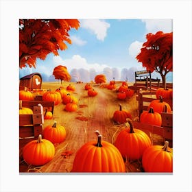 Happy halloween Illustration Spooky Horror devi background0 (10) Canvas Print