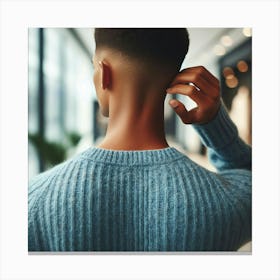 Back View Of A Man Canvas Print