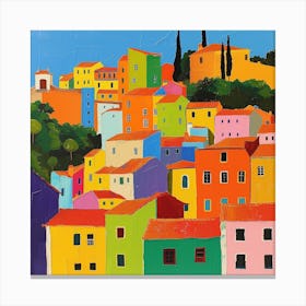 Abstract Travel Collection Lisbon Portugal 2 Canvas Print