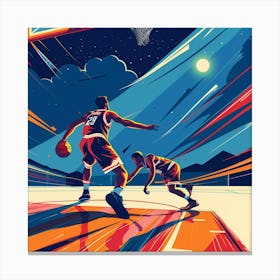 Basketball Game 3 Canvas Print