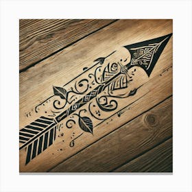 Tattoo Arrow 3 Canvas Print