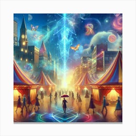 Night At The Circus Canvas Print