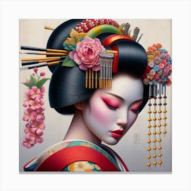 Japan Geisha Visual 66 Canvas Print