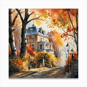 Autumn House 1 Canvas Print