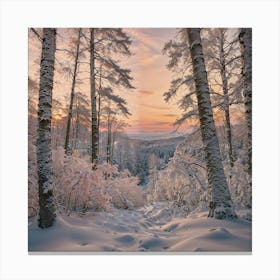 Winter Landscape Canvas Print