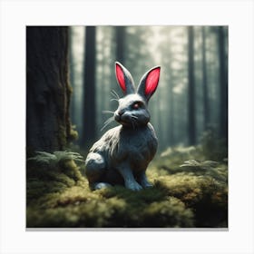 Rabbit In The Forest 58 Canvas Print