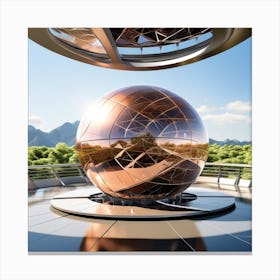 Futuristic Sphere 8 Canvas Print