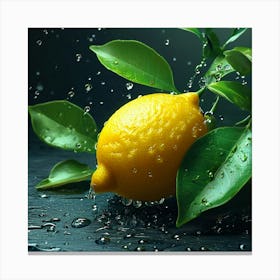 Lemon Trending On Artstation Sharp Focus Studio Photo Intricate Details Highly Detailed Canvas Print