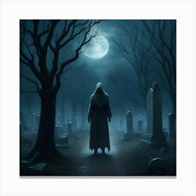 Haunting Wraith of the Silent Tombs Canvas Print