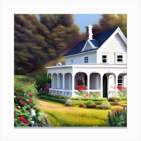 Beautiful House Canvas Print
