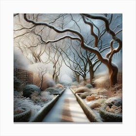 Winter's Walk Canvas Print