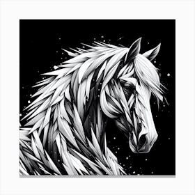 Abstract Horse Canvas Print
