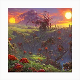 Magic landscape Canvas Print