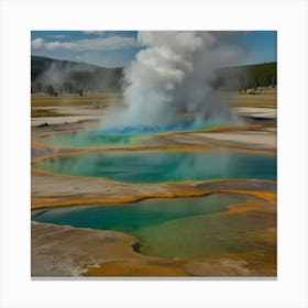 Yellowstone Geyser 2 Canvas Print