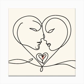Love and Heart 1 Canvas Print