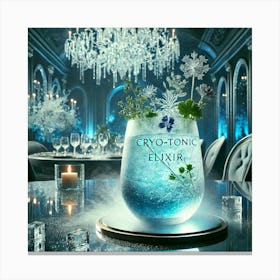 A Luxurious And Revitalizing Drink Called Cryo To Canvas Print