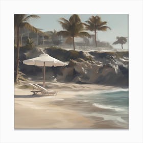 Silent Beach Canvas Print