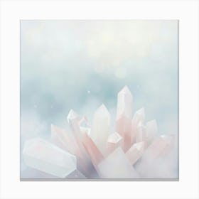 Abstract Crystals Canvas Print