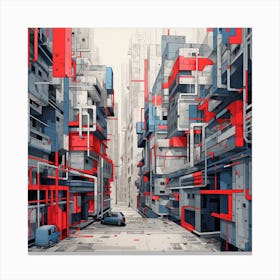 Futuristic City 7 Canvas Print