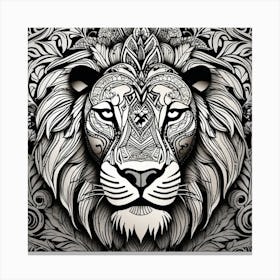 Lion Head 23 Canvas Print