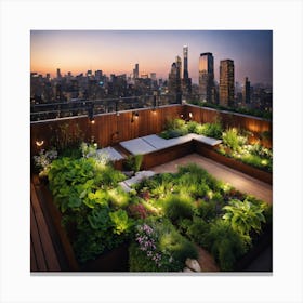 Rooftop Garden Canvas Print