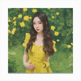 Yellow Dress Canvas Print