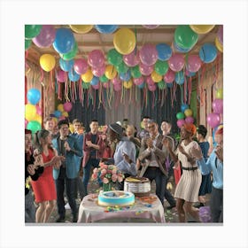 Birthday Party Canvas Print