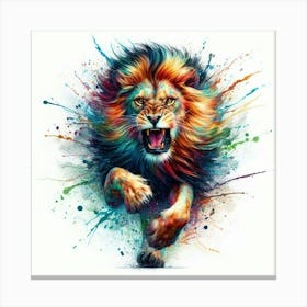 Lion Painting 3 Canvas Print