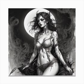 Sexy Vampire Canvas Print