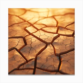 Dry Cracked Earth 1 Canvas Print