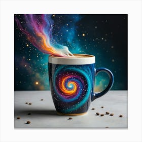 Galaxy Coffee Mug Canvas Print