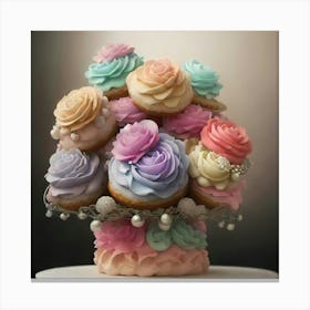 Donut Bouquet Canvas Print