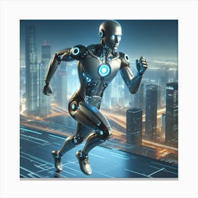 Futuristic Robot 76 Canvas Print