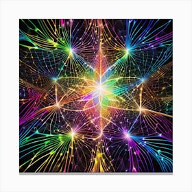 Psychedelic Star 5 Canvas Print