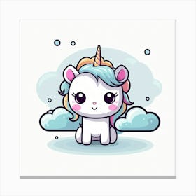 Cute Unicorn 829 Canvas Print