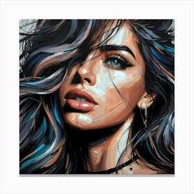 Portrait Artwork 72 Canvas Print