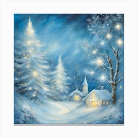 Christmas Village Canvas Print