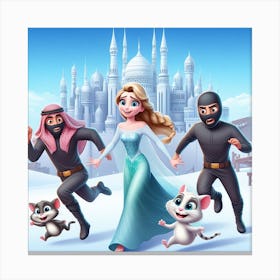 Frozen Princesses Canvas Print