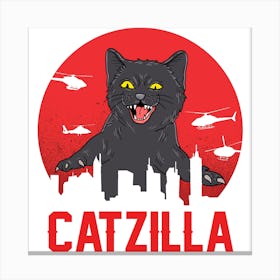 Catzilla Canvas Print